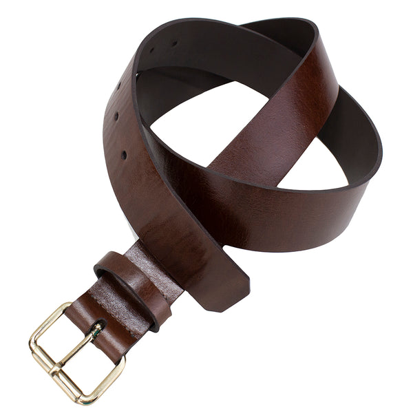 Cinto de Couro Feminino Marrom - Couro Nobre