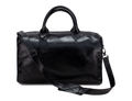 Mala de Couro Travel Soft Preta - Couro Nobre