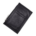 Porta Cartão de Couro Compact Preto - Couro Nobre